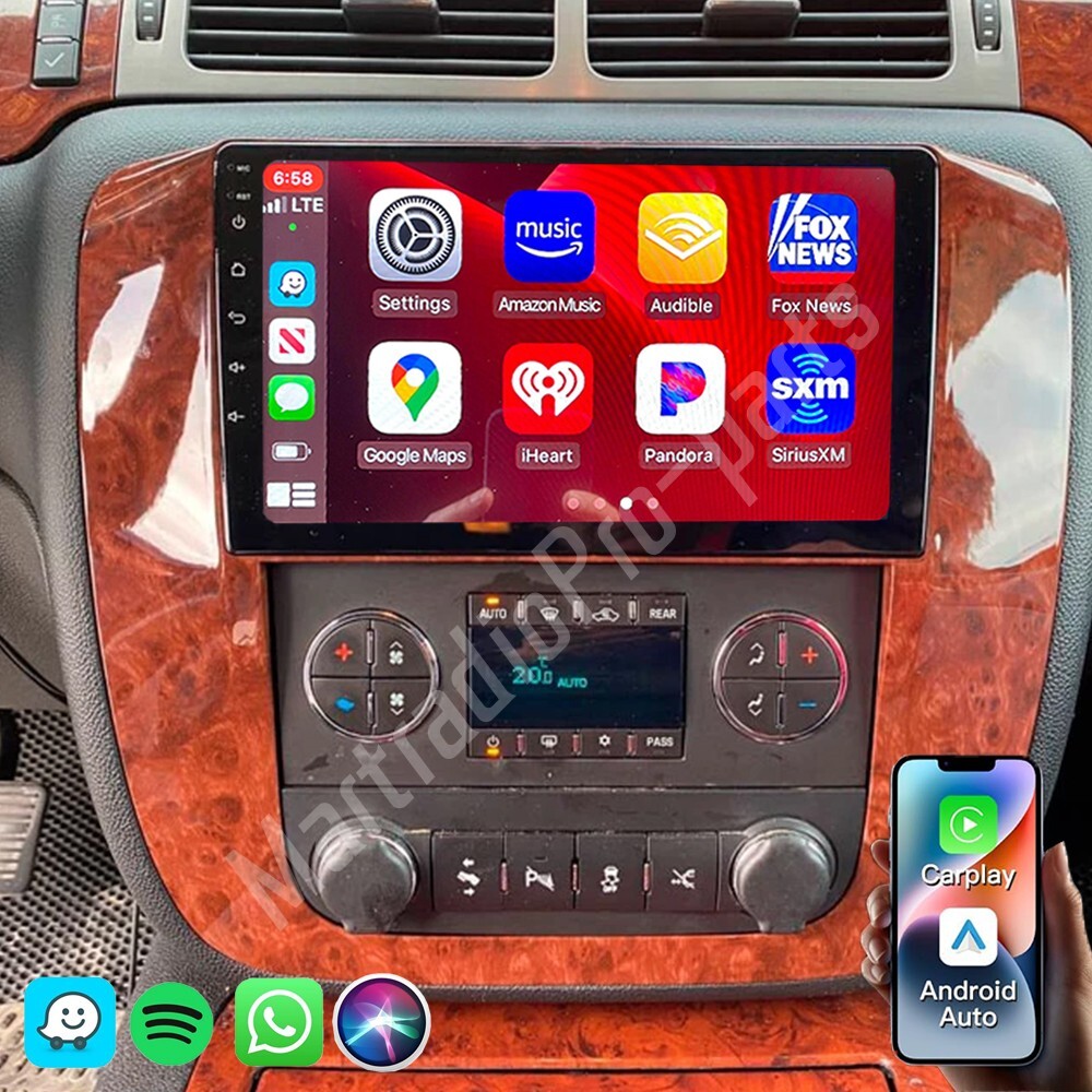 For 2008-2013 Chevrolet Avalanche Apple Carplay Radio Android 13 GPS NAVI WIFI