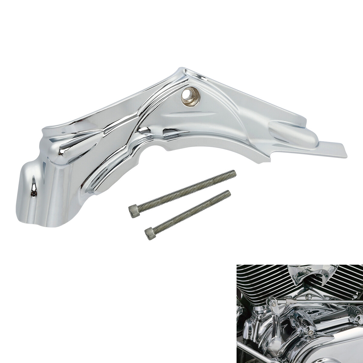 Chrome Cylinder Base Side Cover Fit For Harley Electra Street Glide 2007-2016 15