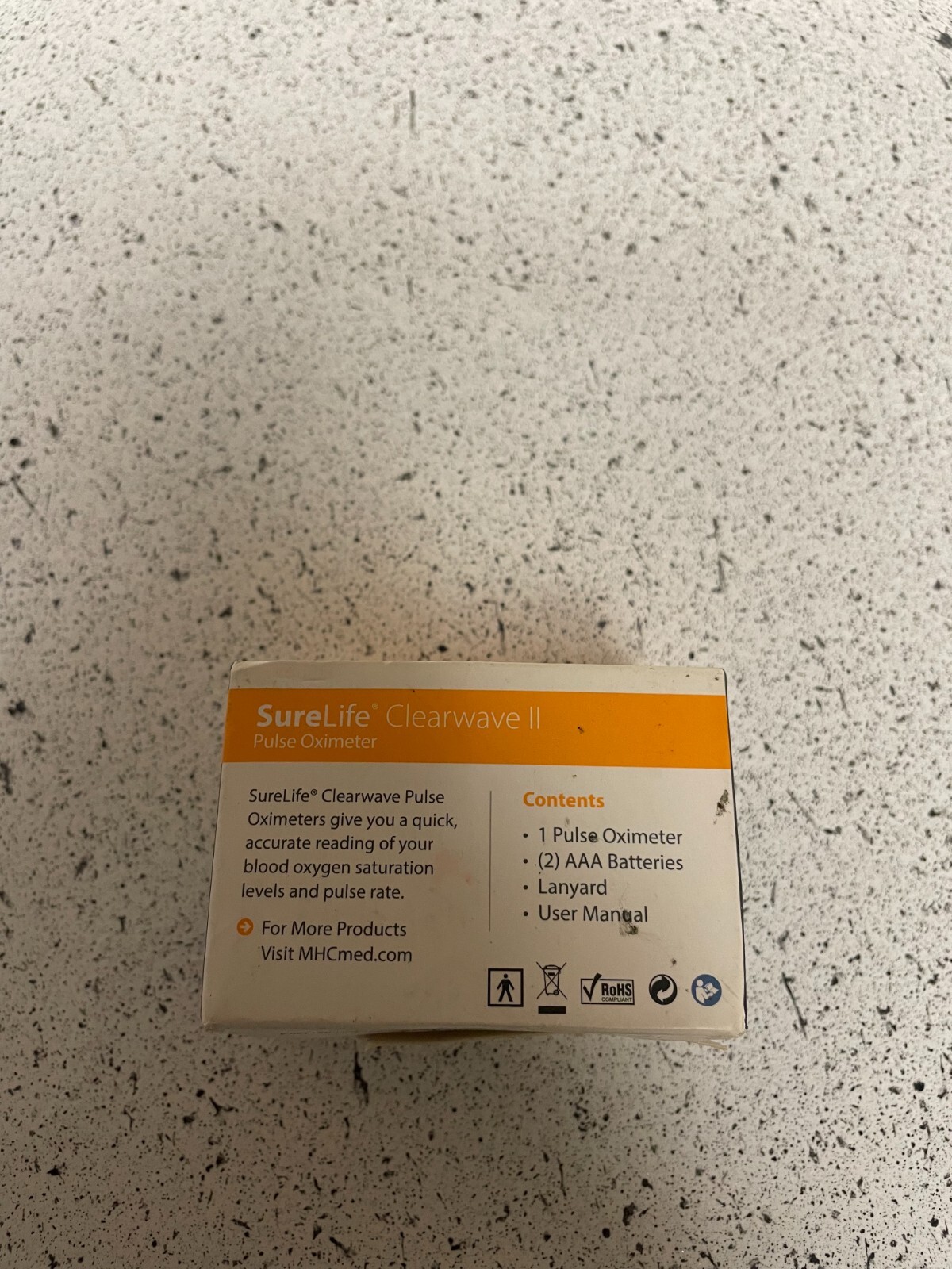 SureLife Clearwave II Pulse Oximeter OLED Display