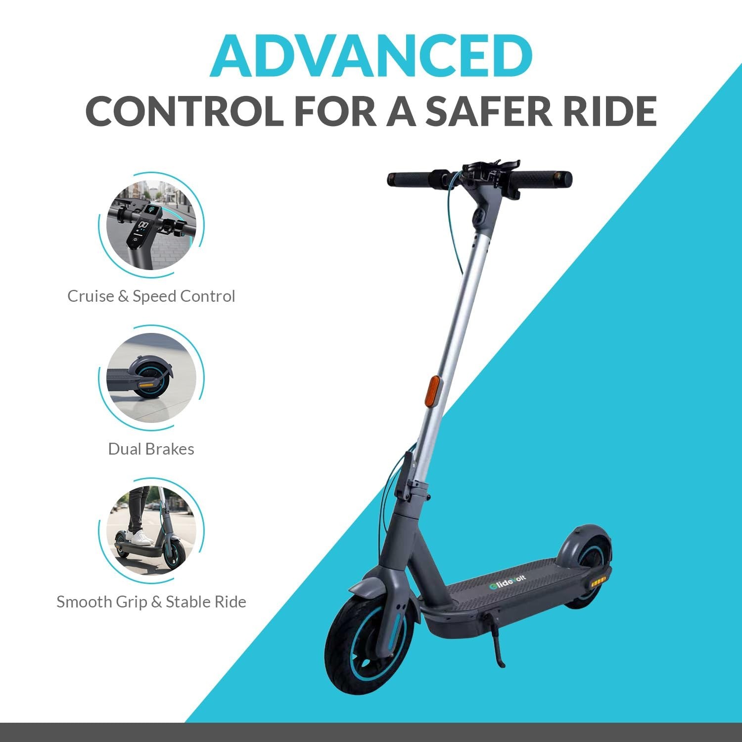 Volt City 500W Peak Moto 20MPH Electric, E Scooter Foldable 40 Miles for Adults