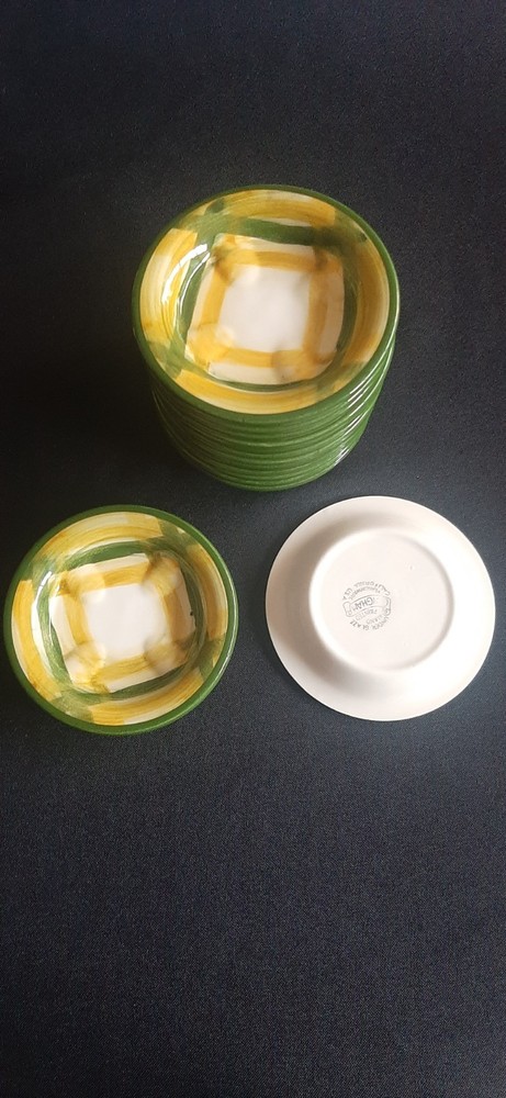 Vernonware Gingham Coasters Rare Find