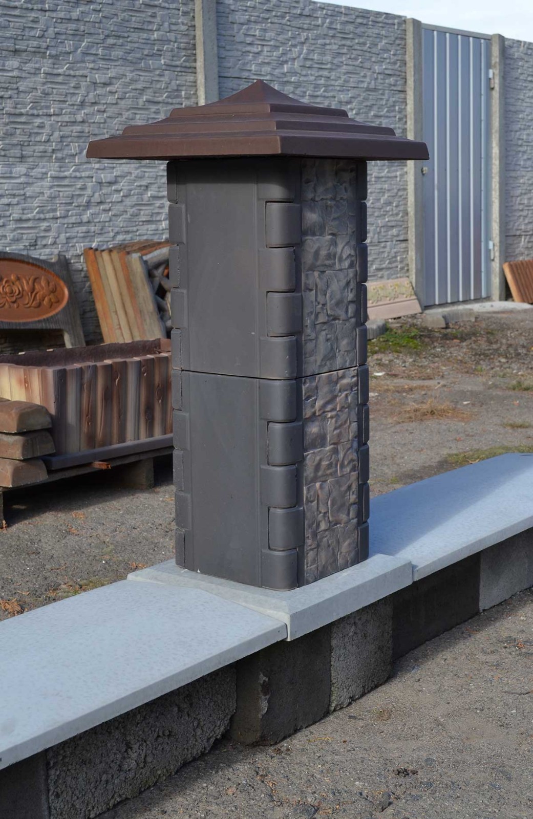 Concrete Mold for Concrete Decor Fence Pillar & Column flower garden box F10