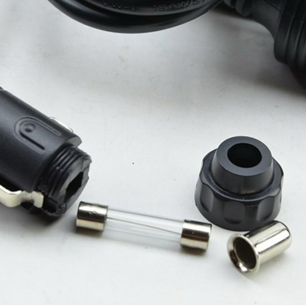 12V DC Car Cigarette Lighter Cable Adapter Plug with LED Status On/Off Switch