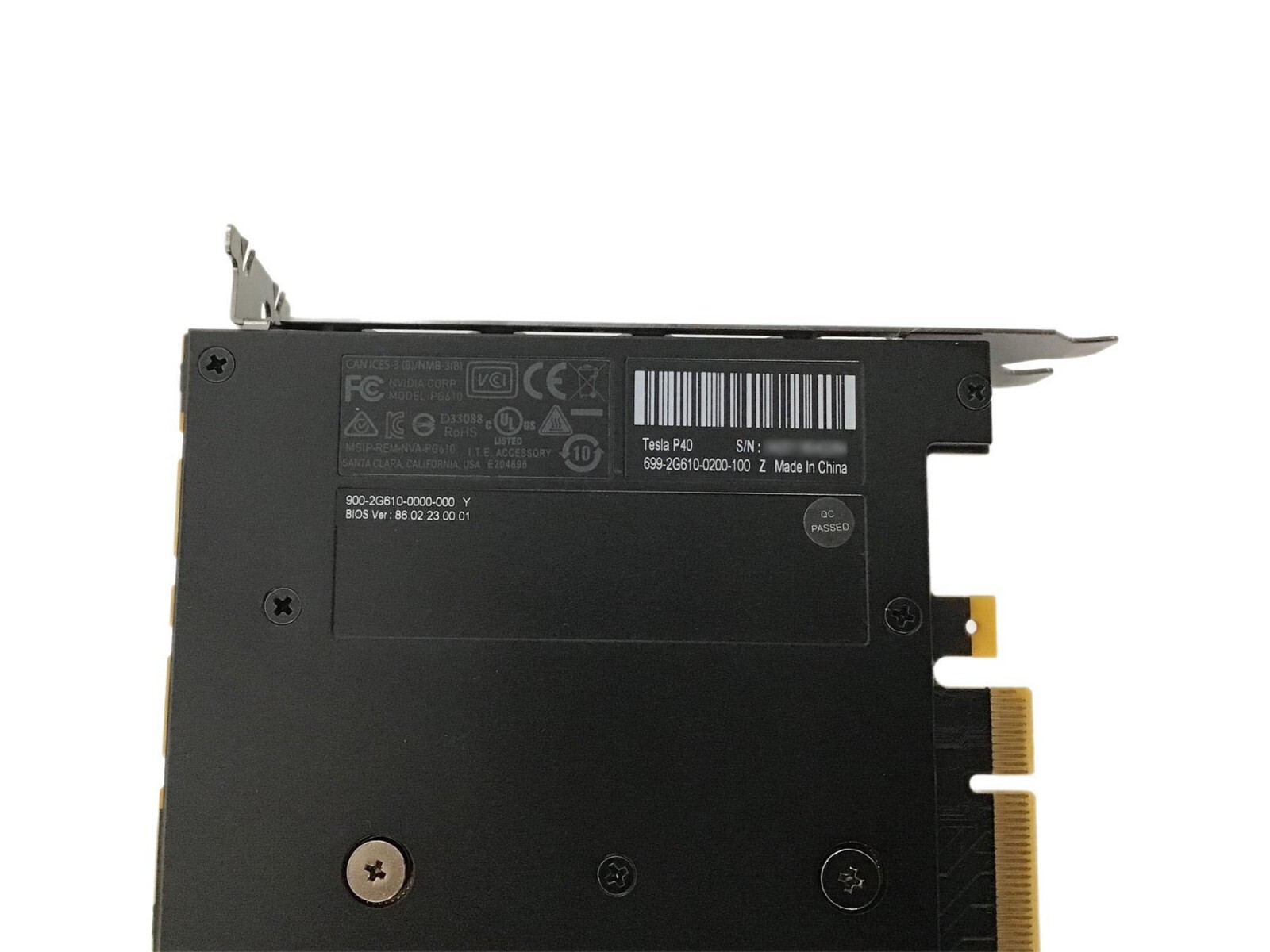 NVIDIA Tesla P40 Graphics Card GPU 1080ti Passive Pascal GP102 24G GDDR5