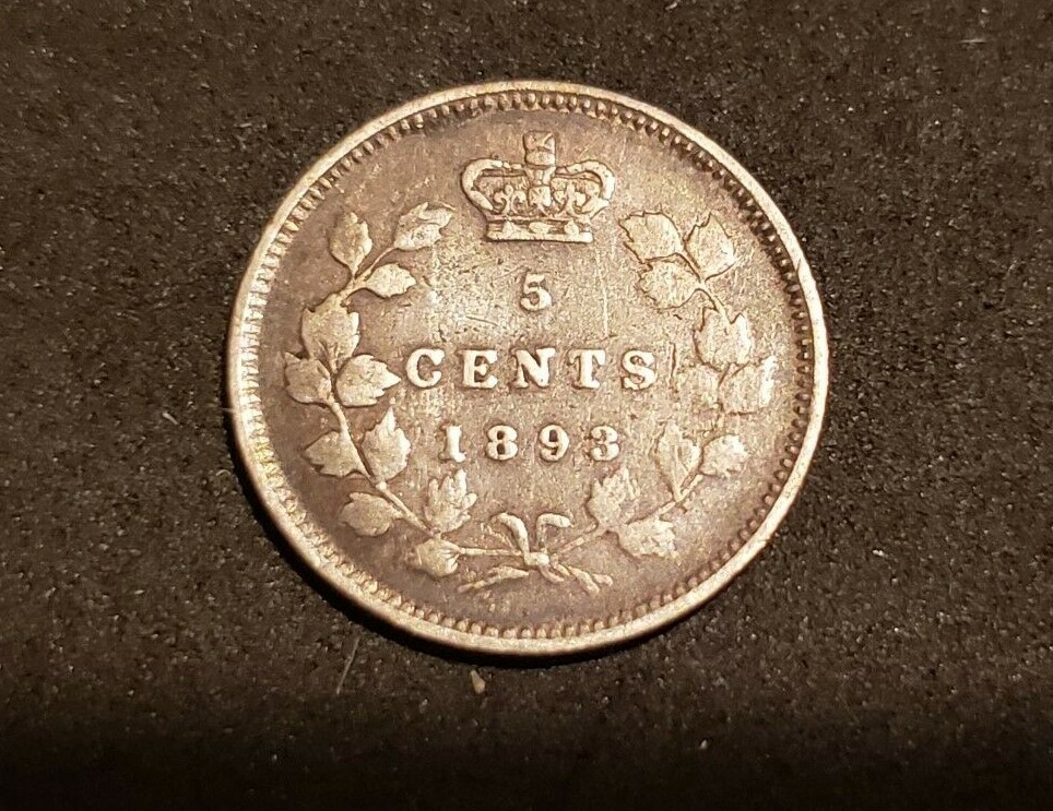1893 Canada Silver Five Cents