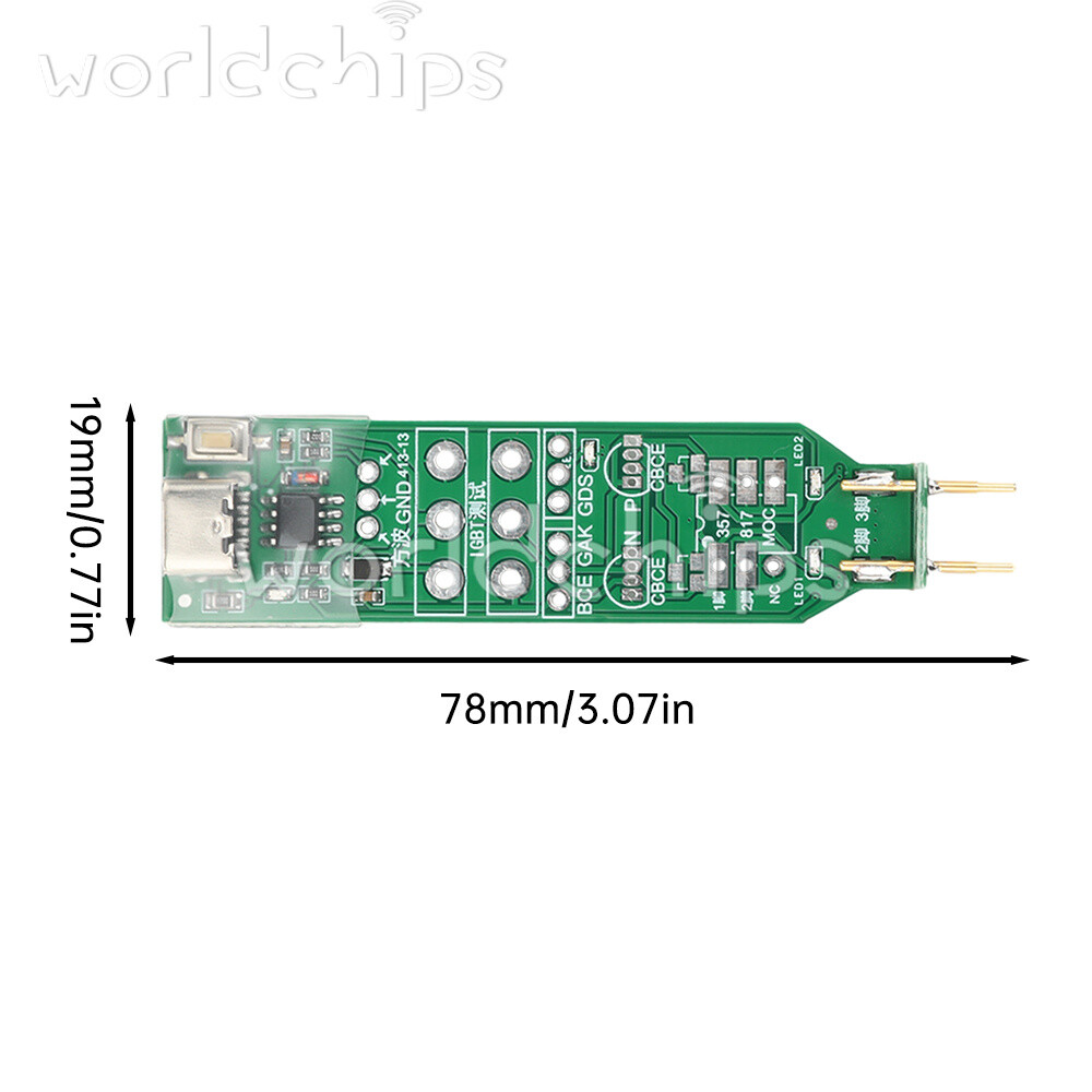 Multi-functional Light-emitting Electronic Tester Triode MOS IGBT Repair Tester