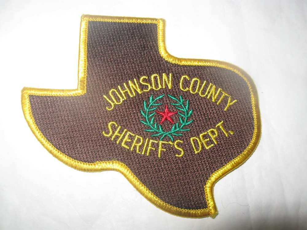 JOHNSON COUNTY TEXAS SHERIFF POLICE PATCH (STATE SHAPE)
