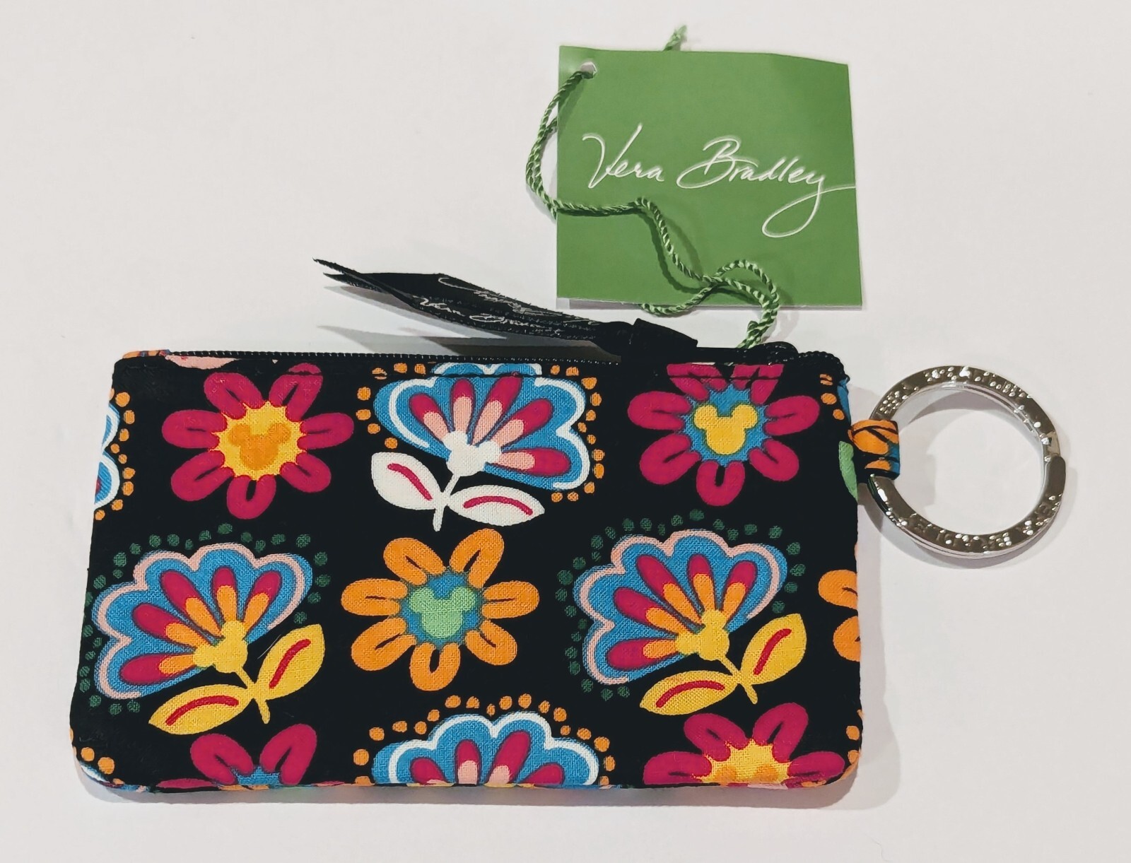 Vera Bradley Midnight With Mickey Zip ID Disney Parks Retired Pattern NWT