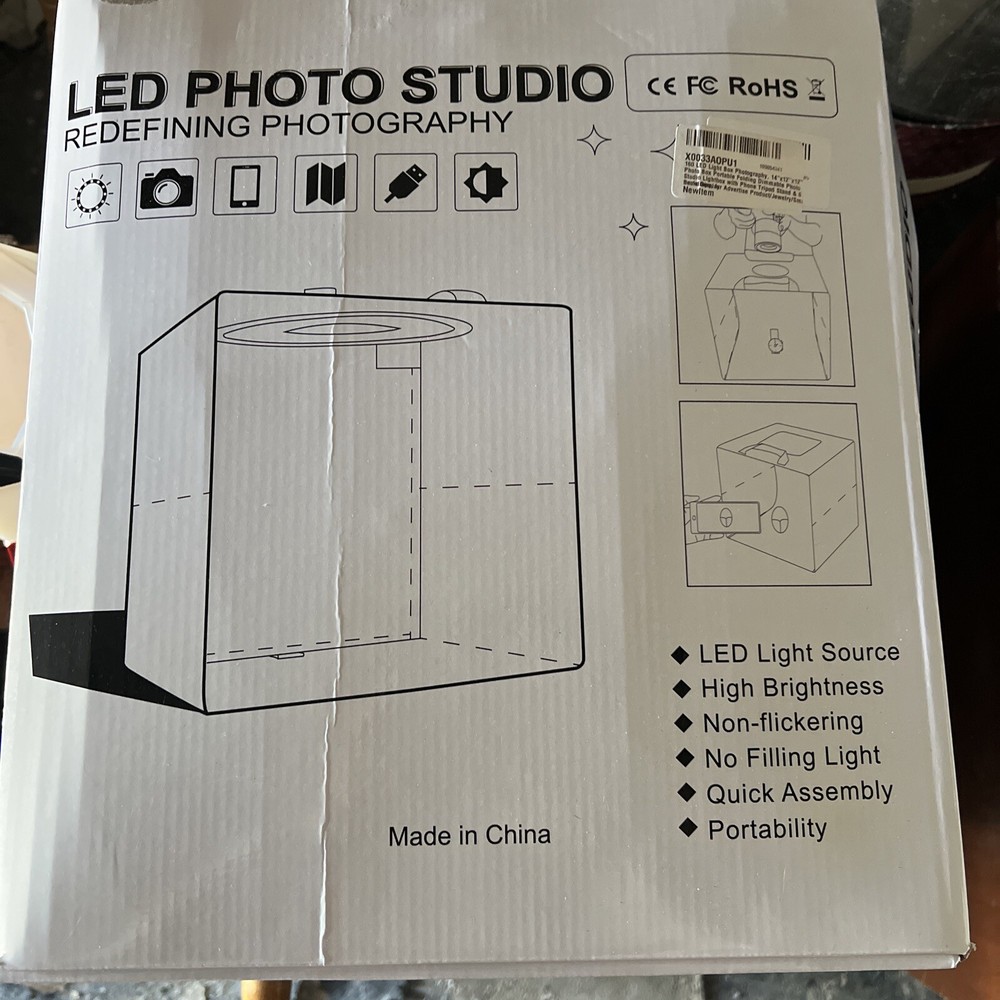 led photo studio light box portable folding