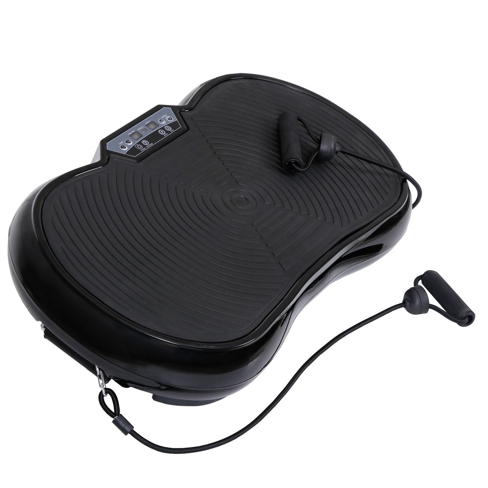 Durable ABS Shell Vibration Plate Machine Home Workouts Transforming, Black