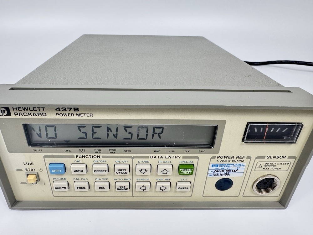 HP 437B RF/Microwave Power Meter w/ Opt 003 GPIB