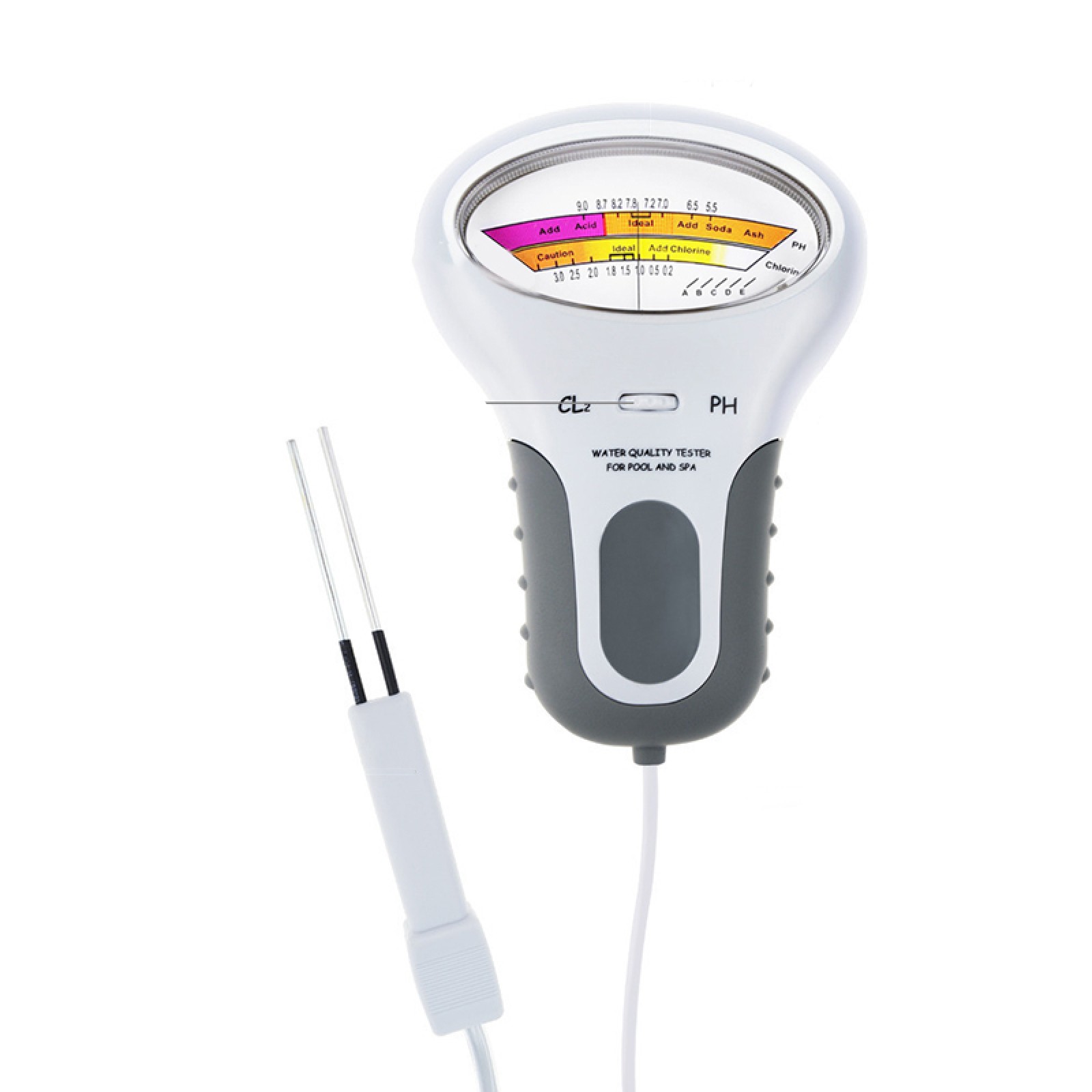 Swimming Pool Digital Water Quality Monitor PH/CL2 Chlorine Tester with Probe B