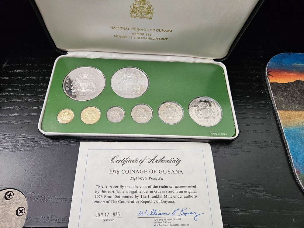 1976 Guyana Silver Proof Set