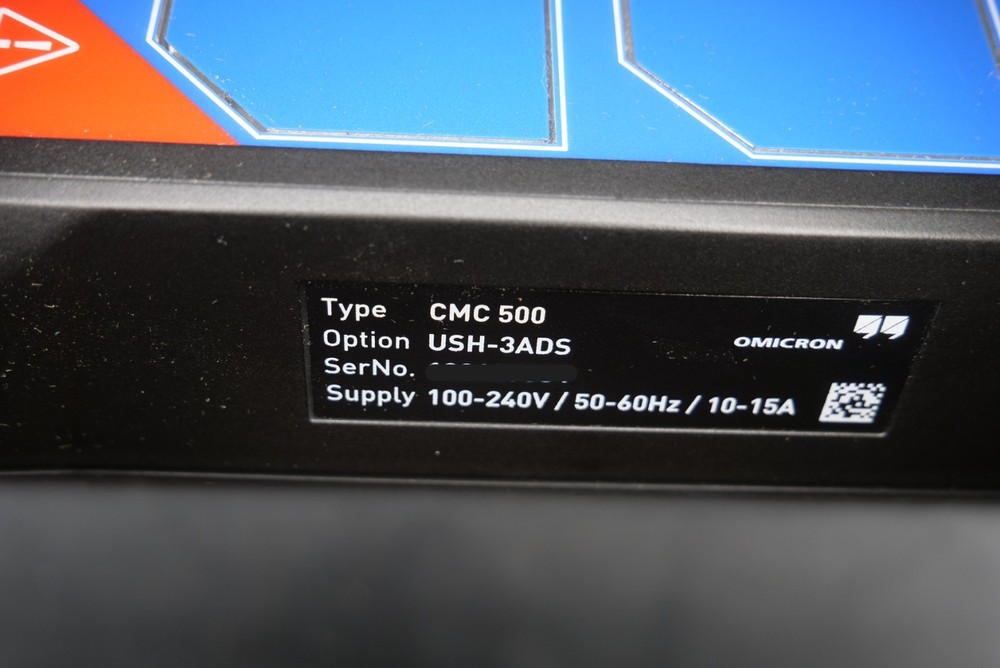 OMICRON CMC 500 USH 3ADS Relay Test Set System