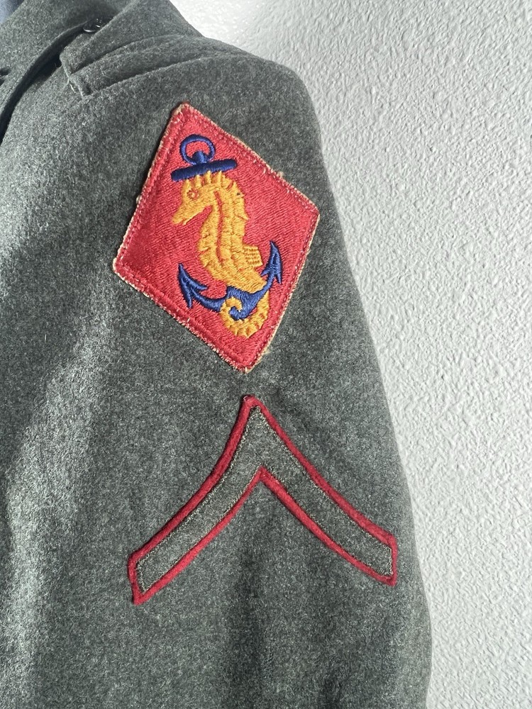 WW2 1943 Dated USMC Service “A” Uniform With Ship Detachment Patch