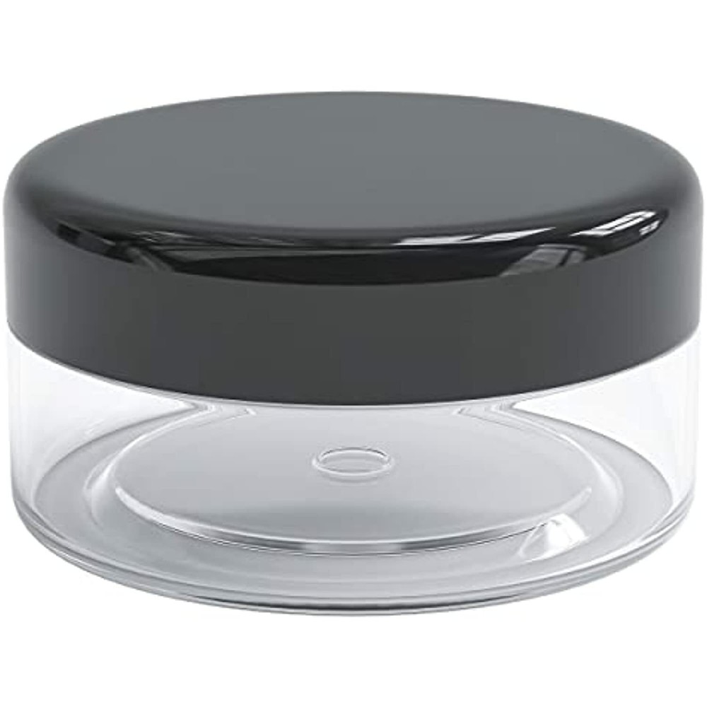 ZAVBE 100 Pieces Empty 5 Grams Container with Black Lid