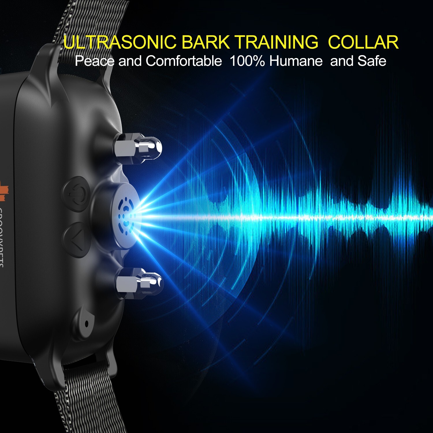 Ultrasonic Color Screen Auto Anti Bark Dog Training Shock Pet No Barking Collar