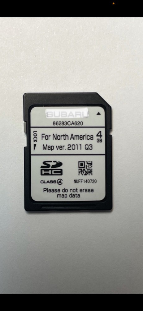 2013 2014 2015 BRZ Navigation GPS Map Data Sd Card. 86283CA620