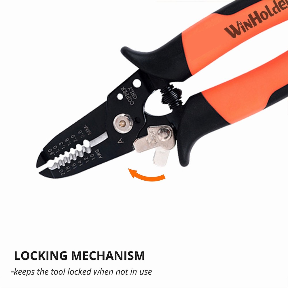 Wire Stripper Multi Cutter Crimper Cable Tool AWG20-10 Fine Grinding Stripper
