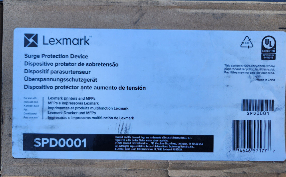 Lexmark SPD0001 Surge Protective Device