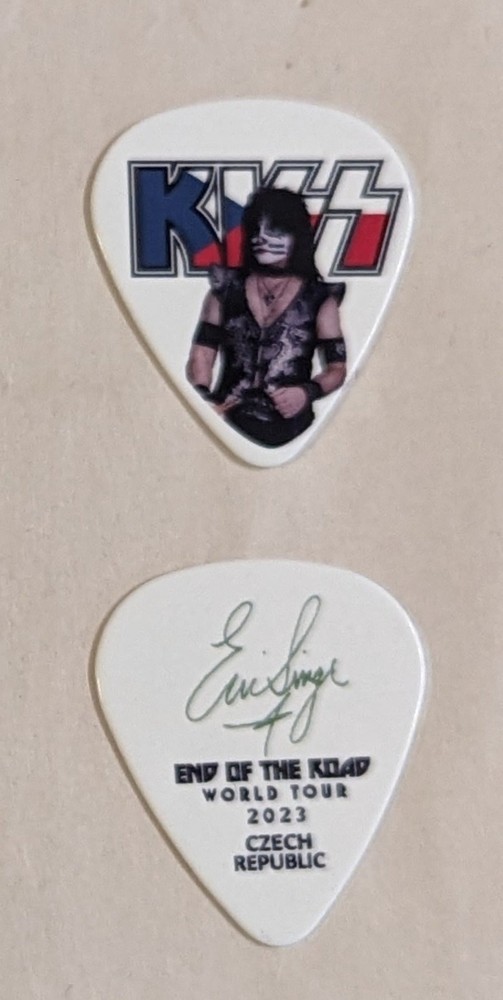KISS 2023 End of the Road CZECH REPUBLIC Flag Guitar Picks