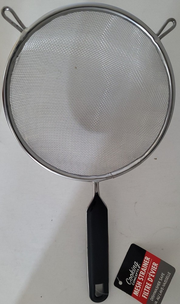KITCHEN MESH STRAINERS for Straining, Sifting & Blanching SELECT: Size Strainer