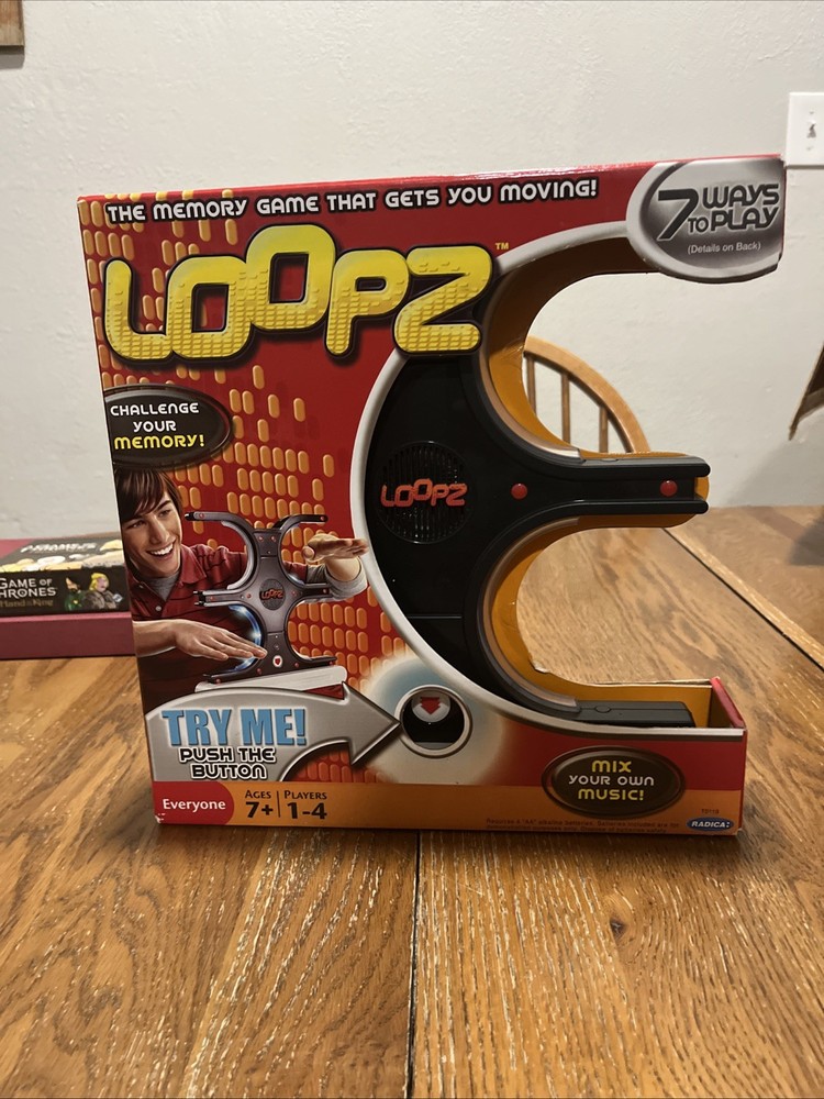 Loopz Memory Game Ages 7+ New in Box Memory Reflex Music MEMORY GAME