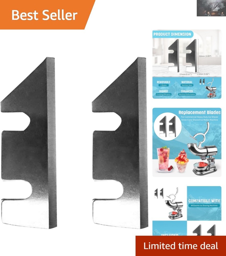 2-Pack Replacement Blades for Heavy-Duty Ice Shaver - Ultimate Compatibility