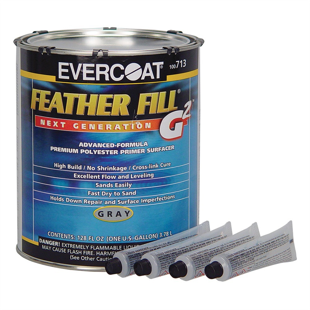 Evercoat Feather Fill G2 Polyester Primer (2K)- Gray, Gallon, USA #ME-713