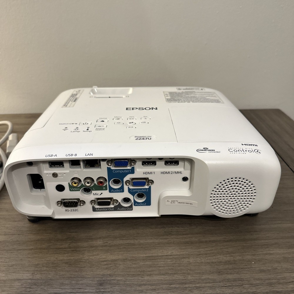 Epson Powerlite 2247U 3LCD Projector, tested and working perfect