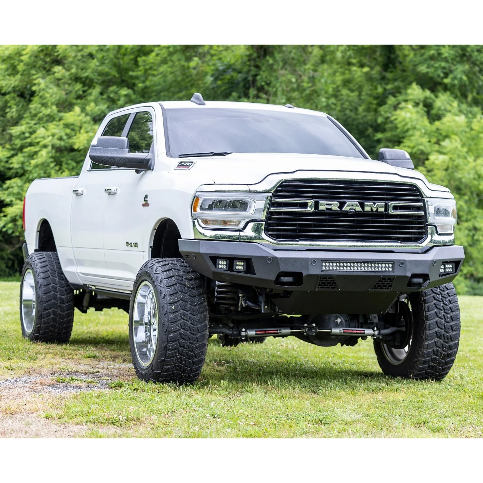 Rough Country N3 Dual Steering Stabilizer for Ram 2500 3500 4WD 2.5" Front Lift