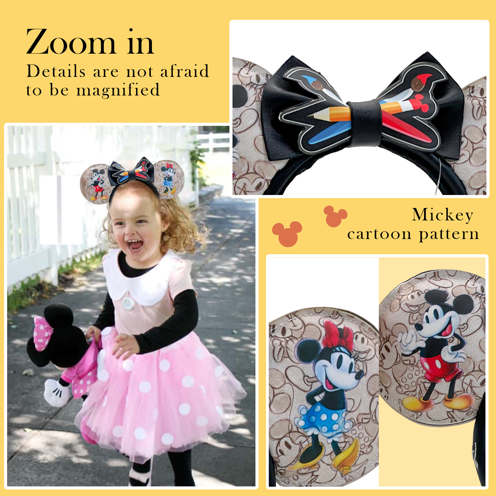 Disney Parks Mickey Minnie 100th Anniversary Sketchbook Ears Loungefly Headband