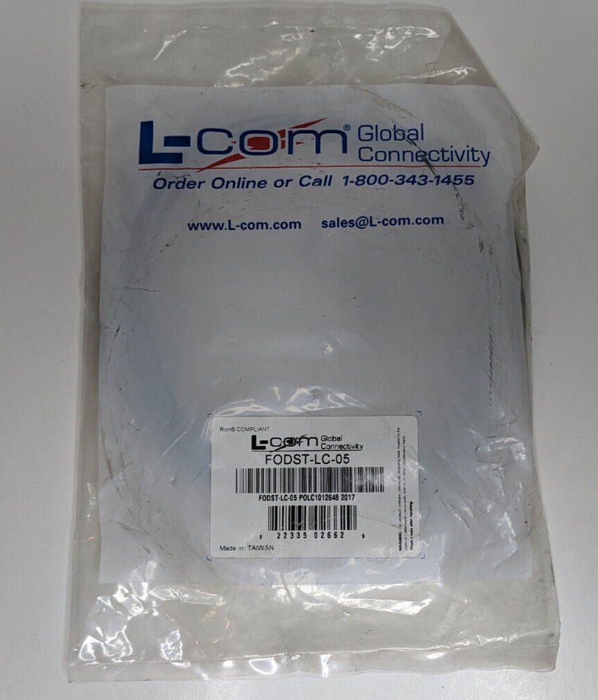 L-Comm FODST-LC-05 Fiber Optic Patch Cable 5m Multimode