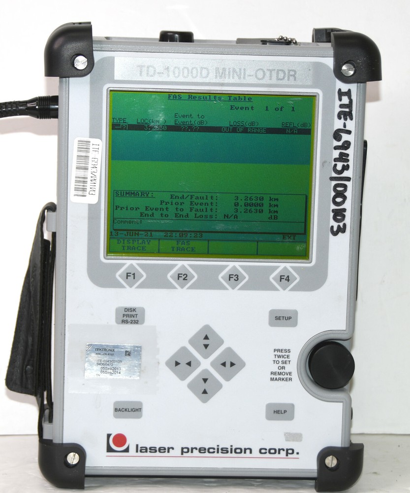 Laser Precision TD-1000D MINI-OTDR FiberWizard...