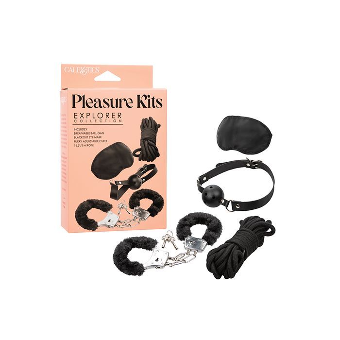 CalExotics Restraint Pleasure Kits Explorer Collection Black