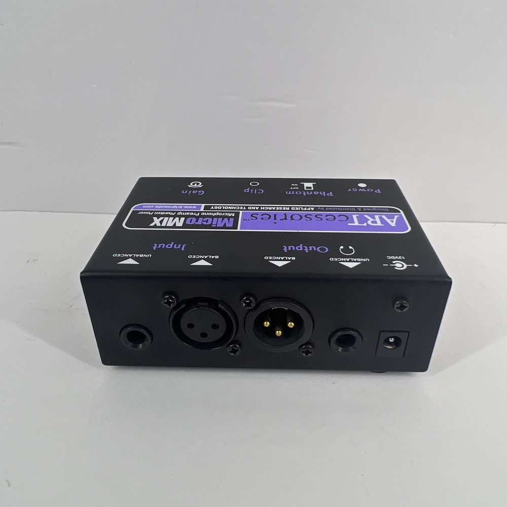 ARTCESSORIES MICROMIX MICROPHONE PREAMP WITH PHANTOM POWER