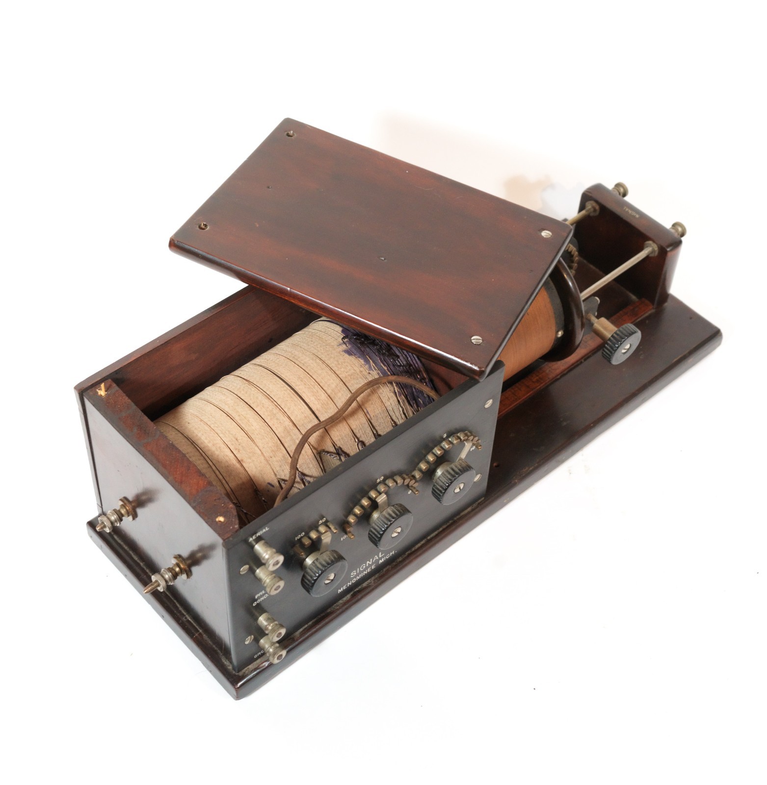 1919 Signal Navy Type Loose Coupler Radio Tuner From Legendary Muchow Museum