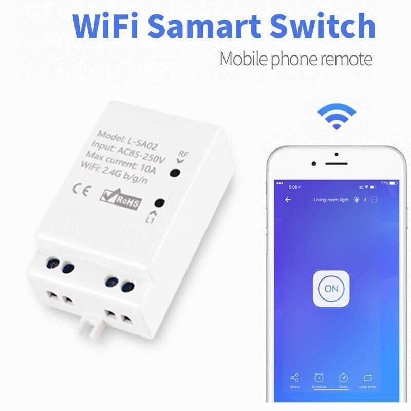 Ewelink WiFi RF433 Wireless Smart Remote Control Switch Module Timer For Alexa