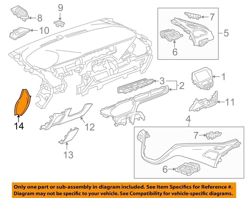 GM OEM 17-21 Bolt EV Instrument Panel Components-Outer Panel 94515569