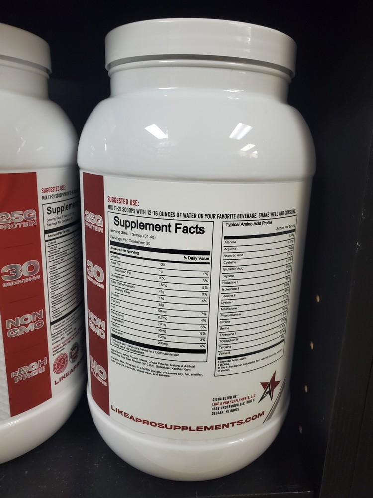 Like A Pro Premium Whey Protein Isolate Red Velvet