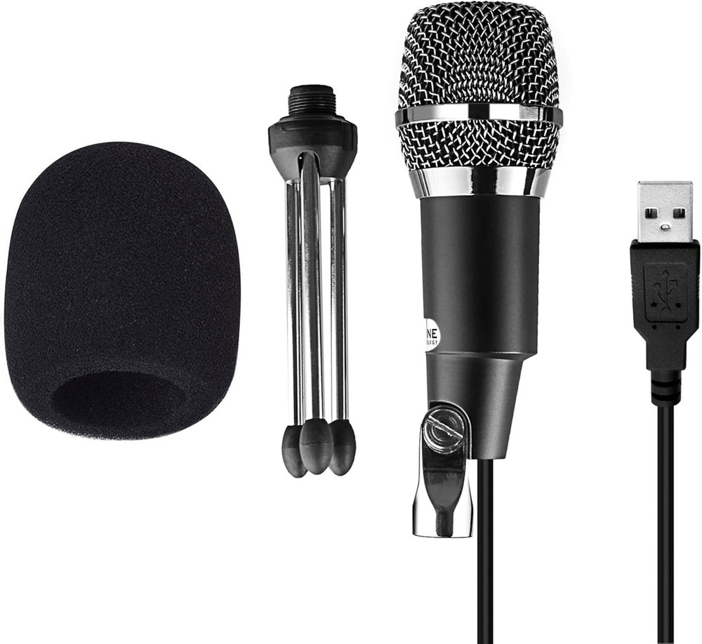 USB Condenser Microphone K668 Plug & Play for PC/Mac US