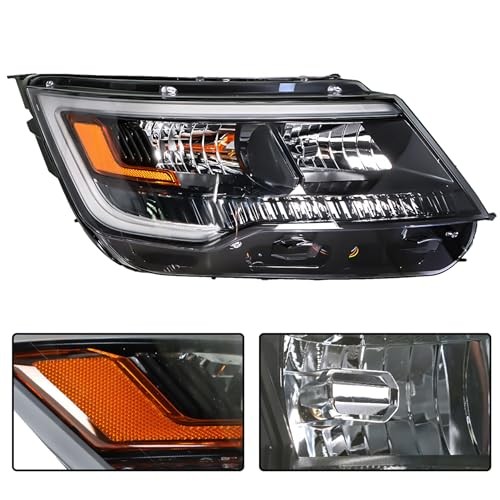 Passenger Side Headlights Assembly Halogen with DRL Replacement for Explorer