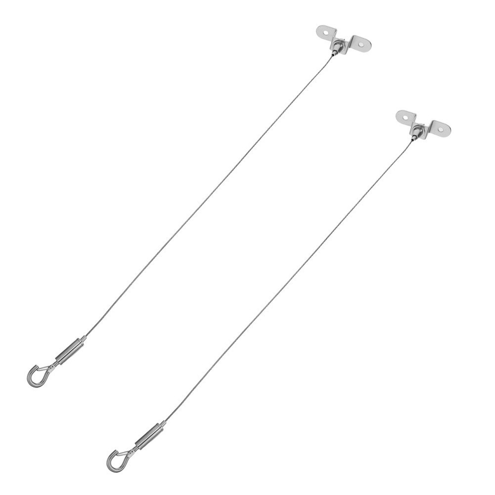 2 Pcs Hanging Chart Wire Hook Advertising Board Chains with Hooks Cable