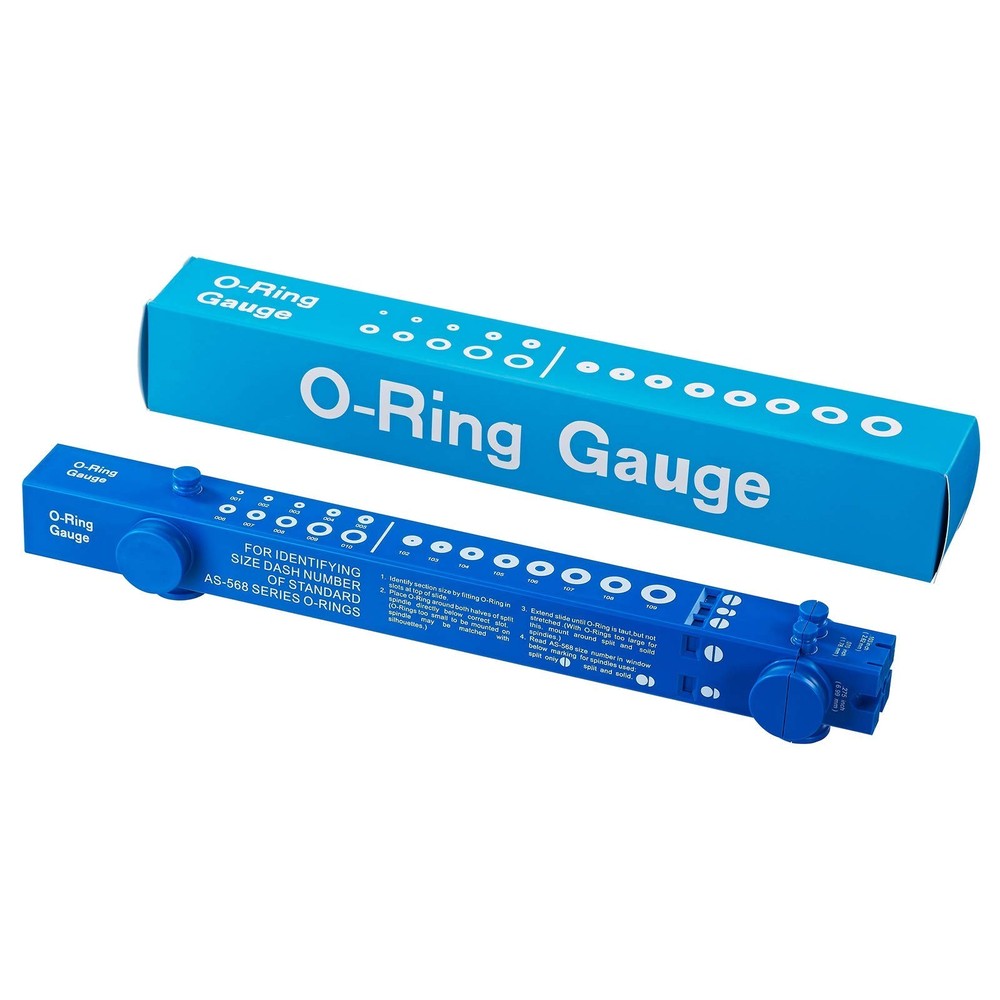 O-Ring Gauge Make Work Smart Telescoping O Ring Sizing Plastic Slide Tool Blue