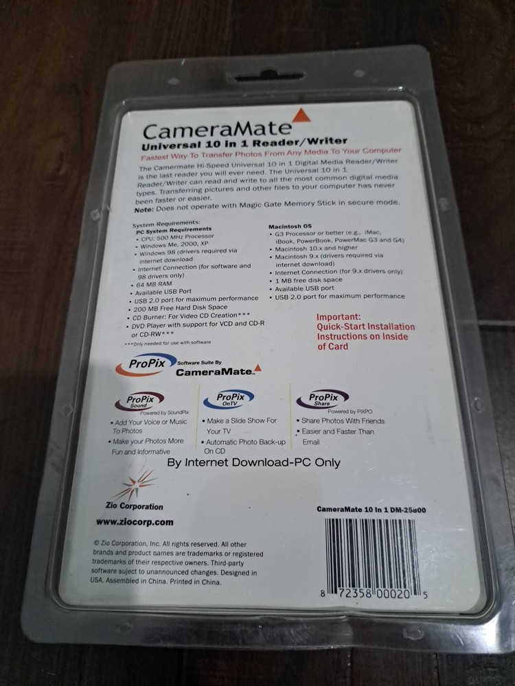 Propix CameraMate Universal 10 In 1 Reader Writer