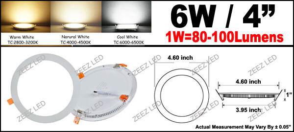 2/3/4/5/6/7/8/9/11-Inch Recessed Lighting Canless LED Ceiling Can Light Fixture