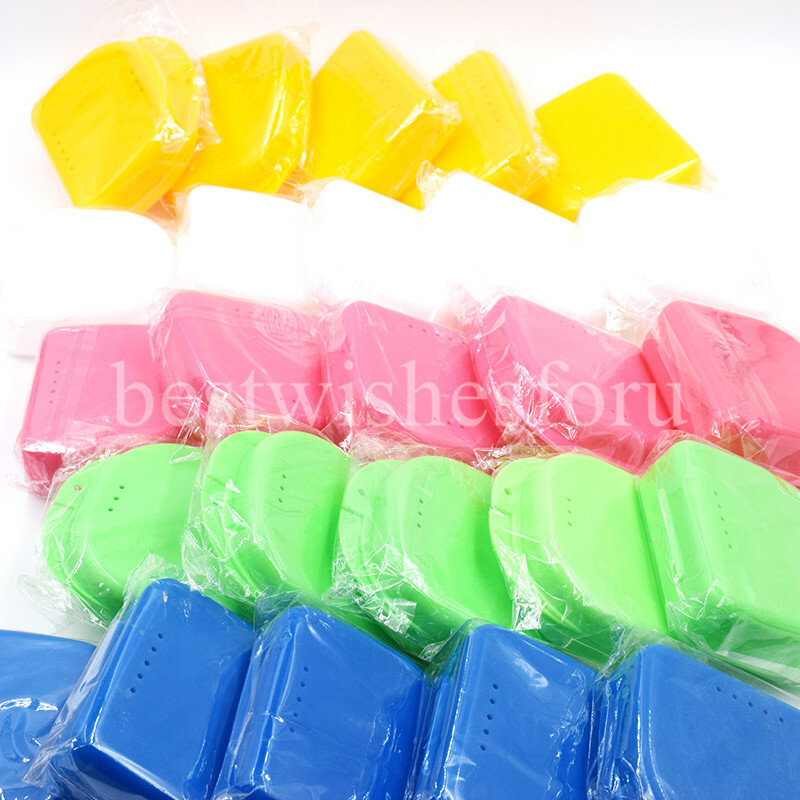 Dental Orthodontic Retainer Denture Storage Case Box Mouthguard Container