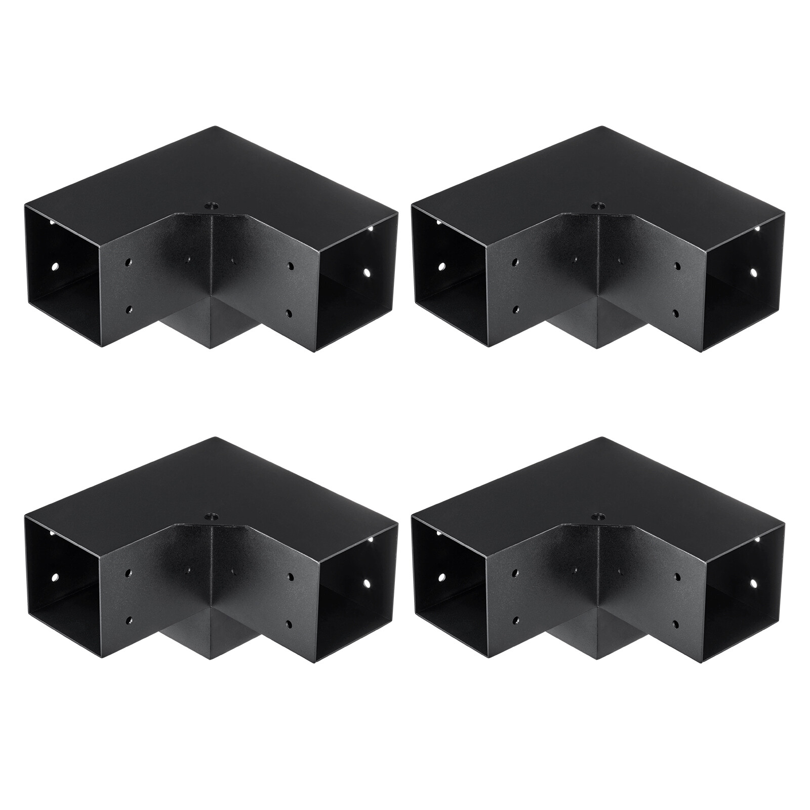 VEVOR 4''x4'' Pergola Bracket Kit 3-Way Woodworks DIY Post for Gazebos 4 pcs