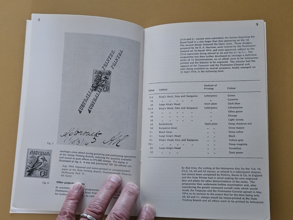 Australian Postage Stamps: The 1913-14 Recess-Printed Series And King George...