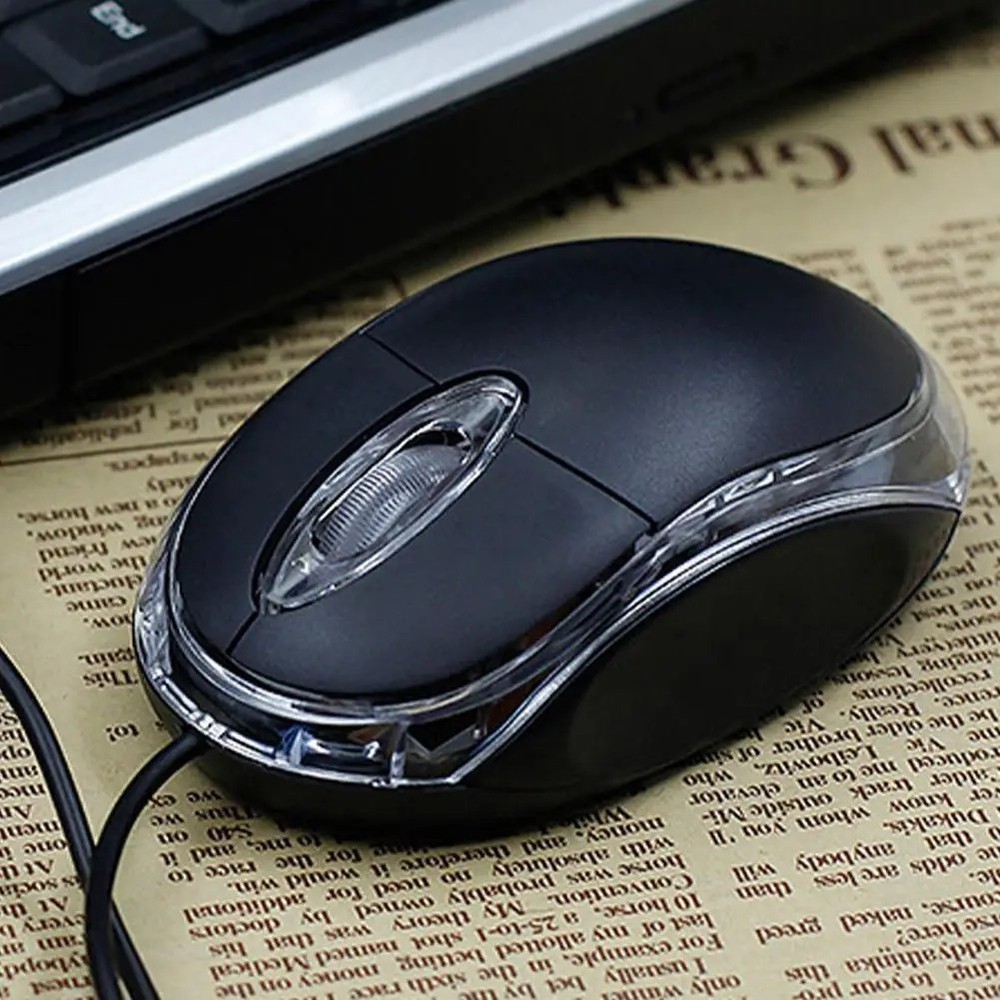 Mini USB Wired Optical Mouse 1000 DPI LED Gaming for PC Laptop Notebook Computer